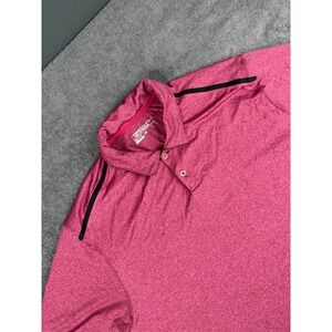 Nike Golf Tour Performance Dri Fit Polo Shirt- Red/Black stripe Short Sleeve XL*